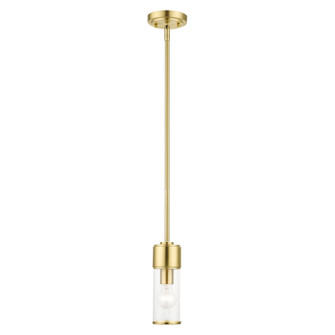 Quincy One Light Mini Pendant in Satin Brass (107|1714012)