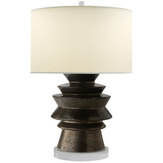 Stacked Disk One Light Table Lamp in Crystal Bronze (268|CHA8693CBZPL)