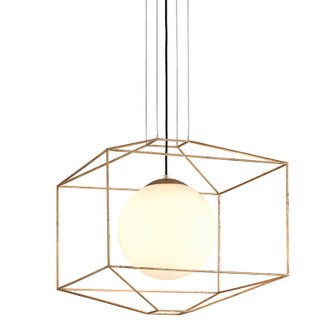 Silhouette One Light Chandelier in Gold Leaf (67|F5215GL)