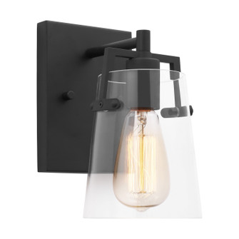Crofton One Light Wall Sconce in Midnight Black (454|DJV1031MBK) Crofton One Light Wall Sconce in Midnight Black (454|DJV1031MBK)