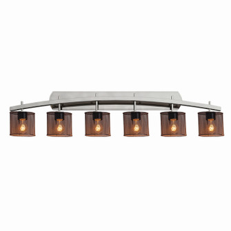 Wire Mesh Six Light Bath Bar in Dark Bronze (102|MSH859630DBRZ)