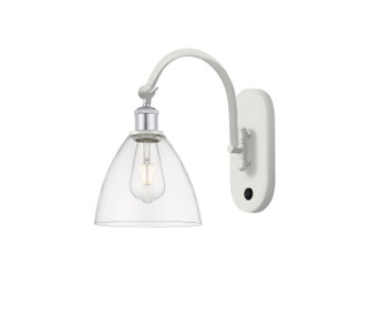 Ballston One Light Wall Sconce in White Polished Chrome (405|5181WWPCGBD752)