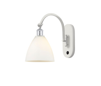 Ballston One Light Wall Sconce in White Polished Chrome (405|5181WWPCGBD751)