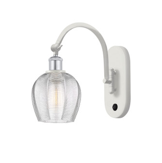 Ballston One Light Wall Sconce in White Polished Chrome (405|5181WWPCG4626)