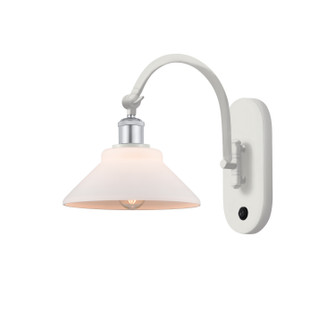 Ballston One Light Wall Sconce in White Polished Chrome (405|5181WWPCG131)