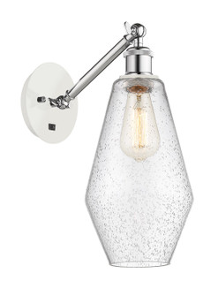 Ballston One Light Wall Sconce in White Polished Chrome (405|3171WWPCG6547)