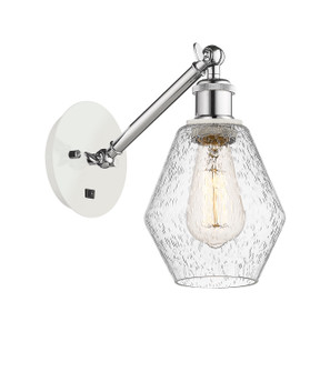 Ballston One Light Wall Sconce in White Polished Chrome (405|3171WWPCG6546)