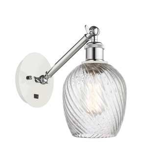 Ballston One Light Wall Sconce in White Polished Chrome (405|3171WWPCG292)