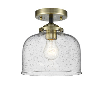 Nouveau LED Semi-Flush Mount in Black Antique Brass (405|2841CBABG74LED)