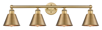 Edison Four Light Bath Vanity in Brushed Brass (405|6164WBBM8BB)