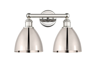 Edison Two Light Bath Vanity in Polished Nickel (405|6162WPNMBD75PN)