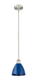 Edison One Light Mini Pendant in Brushed Satin Nickel (405|6161SSNMBD75BL)