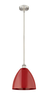 Edison One Light Mini Pendant in Brushed Satin Nickel (405|6161SSNMBD12RD)