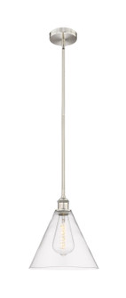 Edison One Light Mini Pendant in Brushed Satin Nickel (405|6161SSNGBC122)