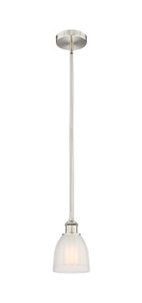 Edison One Light Mini Pendant in Brushed Satin Nickel (405|6161SSNG441)