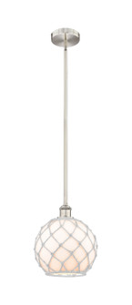 Edison One Light Mini Pendant in Brushed Satin Nickel (405|6161SSNG12110RW)