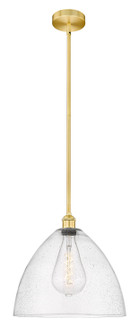 Edison One Light Pendant in Satin Gold (405|6161SSGGBD164)