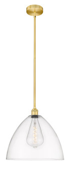 Edison One Light Pendant in Satin Gold (405|6161SSGGBD162)