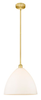 Edison One Light Pendant in Satin Gold (405|6161SSGGBD161)