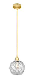 Edison One Light Mini Pendant in Satin Gold (405|6161SSGG1228RW)