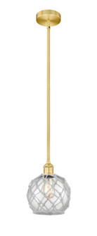 Edison One Light Mini Pendant in Satin Gold (405|6161SSGG1228RW)