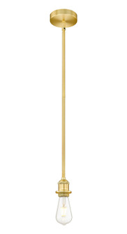 Edison One Light Mini Pendant in Satin Gold (405|6161SSG)