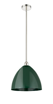 Edison One Light Mini Pendant in Polished Nickel (405|6161SPNMBD16GR)