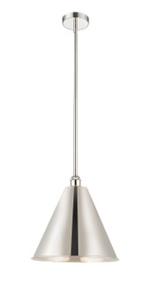 Edison One Light Mini Pendant in Polished Nickel (405|6161SPNMBC16PN)