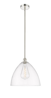Edison One Light Pendant in Polished Nickel (405|6161SPNGBD162)
