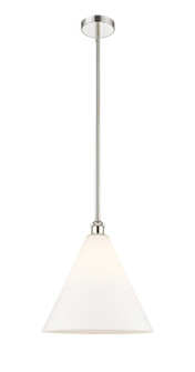 Edison One Light Pendant in Polished Nickel (405|6161SPNGBC161)