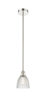 Edison One Light Mini Pendant in Polished Nickel (405|6161SPNG382)