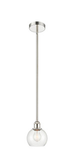Edison One Light Mini Pendant in Polished Nickel (405|6161SPNG1226)