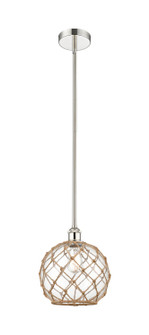 Edison One Light Mini Pendant in Polished Nickel (405|6161SPNG12210RB)