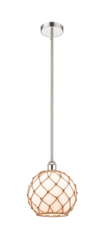 Edison One Light Mini Pendant in Polished Nickel (405|6161SPNG12110RB)