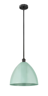 Edison One Light Mini Pendant in Matte Black (405|6161SBKMBD16SF)