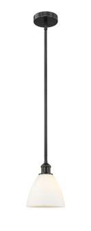 Edison One Light Mini Pendant in Matte Black (405|6161SBKGBD751)