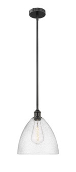 Edison One Light Mini Pendant in Matte Black (405|6161SBKGBD124)