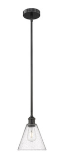 Edison One Light Mini Pendant in Matte Black (405|6161SBKGBC84)