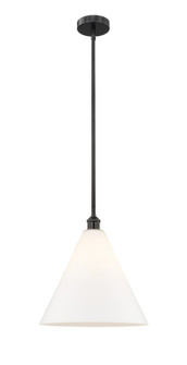 Edison One Light Pendant in Matte Black (405|6161SBKGBC161)