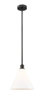 Edison One Light Mini Pendant in Matte Black (405|6161SBKGBC121)