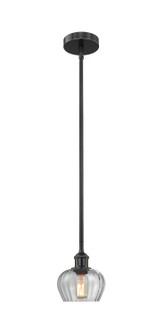 Edison One Light Mini Pendant in Matte Black (405|6161SBKG92)