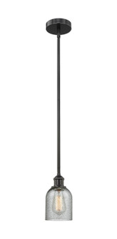 Edison One Light Mini Pendant in Matte Black (405|6161SBKG257)