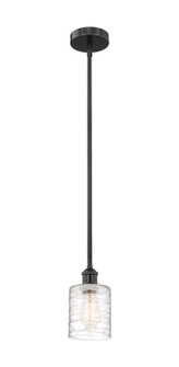 Edison One Light Mini Pendant in Matte Black (405|6161SBKG1113)