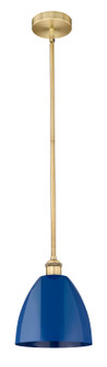 Edison One Light Mini Pendant in Brushed Brass (405|6161SBBMBD9BL)