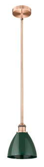 Edison One Light Mini Pendant in Antique Copper (405|6161SACMBD75GR)