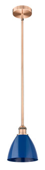 Edison One Light Mini Pendant in Antique Copper (405|6161SACMBD75BL)