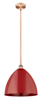 Edison One Light Mini Pendant in Antique Copper (405|6161SACMBD16RD)