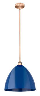 Edison One Light Mini Pendant in Antique Copper (405|6161SACMBD16BL)