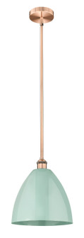 Edison One Light Mini Pendant in Antique Copper (405|6161SACMBD12SF)