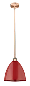 Edison One Light Mini Pendant in Antique Copper (405|6161SACMBD12RD)